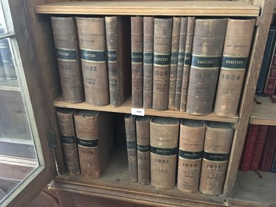 Lot 284 - LAW REPORTS; a collection of books of statutes,...