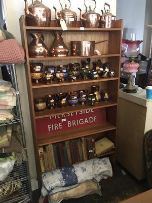 Lot 287 - A freestanding bookcase with seven fixed...