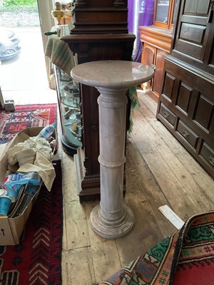 Lot 338 - A decorative marble column, height 100cm,...