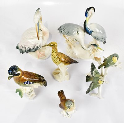 Lot 417 - KARL ENZ; six animal sculptures