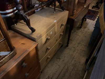 Lot 404 - A pine chest of two short over two long...