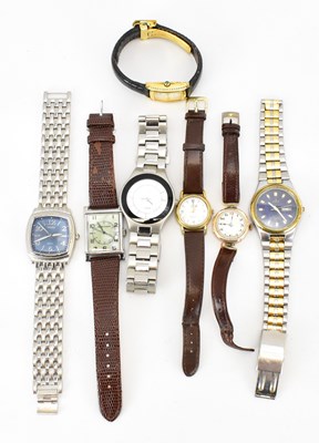 Lot 1432 - Seven various wristwatches to include a ladies'...
