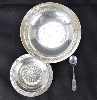 Lot 861 - Three items of Continental silver comprising a...
