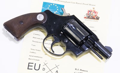 Lot 584 - COLT; a deactivated .38 Special 'Agent' six...