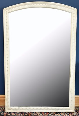Lot 2400 - A 19th century white painted arch topped wall...