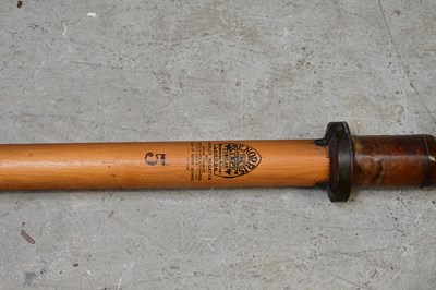 Lot 1099 - E. NORRIS; a painted oar for Downing II Dent...