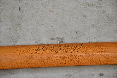 Lot 1099 - E. NORRIS; a painted oar for Downing II Dent...