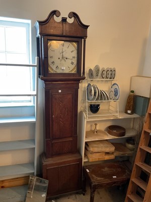 Lot 428 - CHESTER; an 18th century eight day longcase...