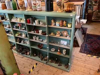 Lot 435 - A large modern painted freestanding book shelf...