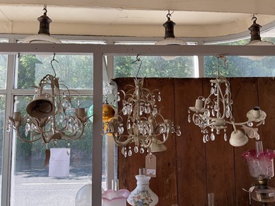 Lot 482 - Four modern decorative ceiling lights with...