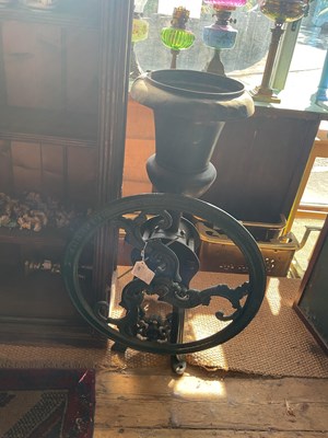 Lot 501 - A Victorian cast metal coffee grinder, height...