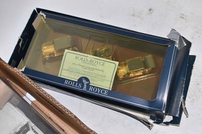 Lot 290 - THE ROLLS ROYCE COLLECTION; a special 24ct gold plated limited edition set of 750 sets