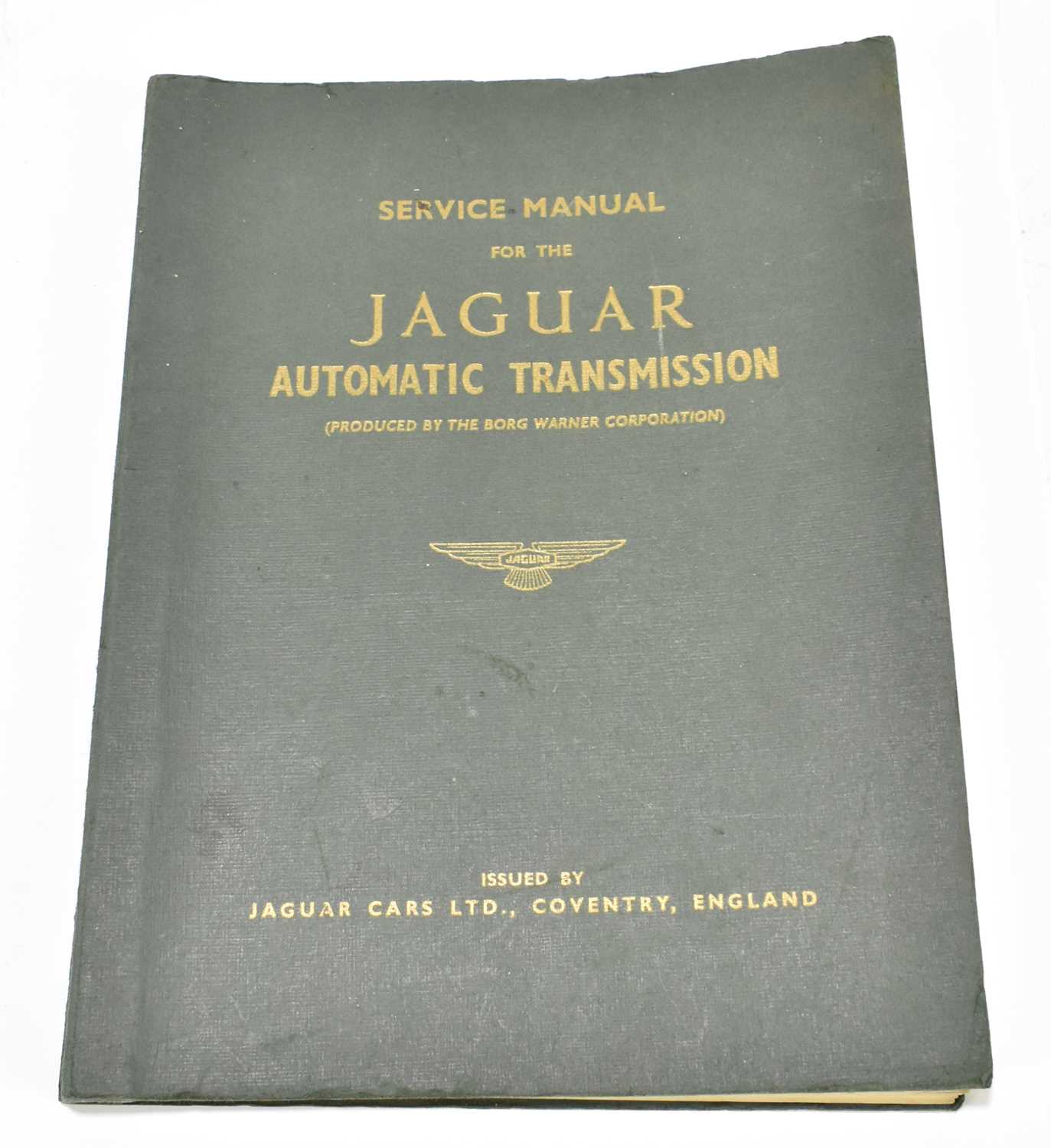 Lot 211 - JAGUAR; Service Manual for the Jaguar automatic transmission