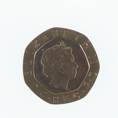 Lot 946 - An undated 20p error coin (2009).