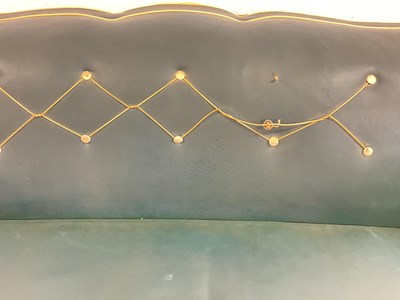 Lot 497 - An Art Deco French Moustache sofa bed with...