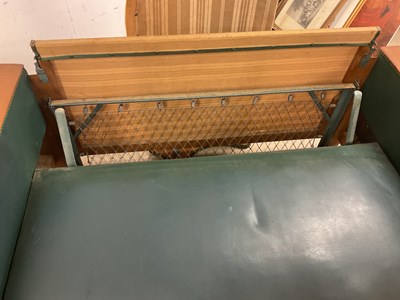Lot 497 - An Art Deco French Moustache sofa bed with...