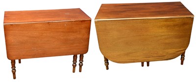 Lot 2469 - Two 19th century mahogany drop-leaf gateleg...