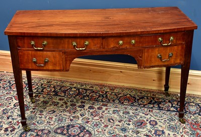 Lot 2500 - A 19th century mahogany five drawer bowfronted...