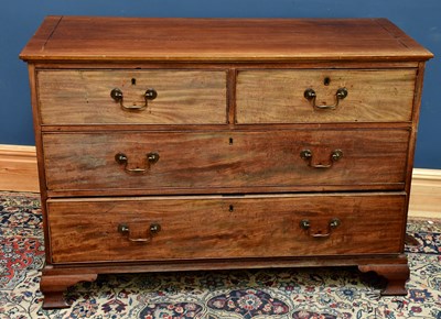 Lot 2506 - A Victorian mahogany chest of two short over...