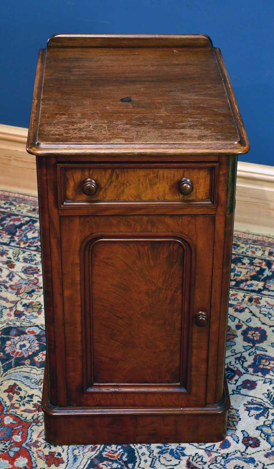 Lot 2508 A Victorian bedside table converted from a