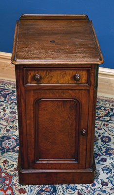 Lot 2508 - A Victorian bedside table converted from a...