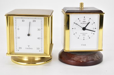 Lot 456 - SEWILLS, LIVERPOOL; two desktop timepieces...