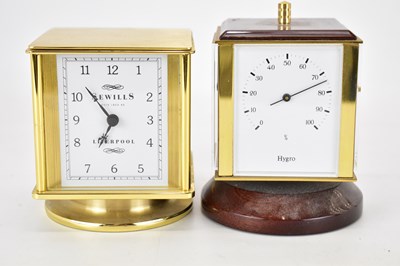 Lot 456 - SEWILLS, LIVERPOOL; two desktop timepieces...