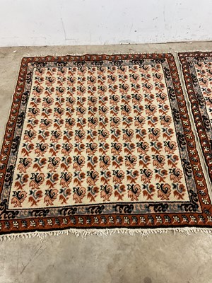 Lot 462 - Two Tunisian Kairouan style rugs, largest...