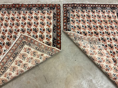 Lot 462 - Two Tunisian Kairouan style rugs, largest...