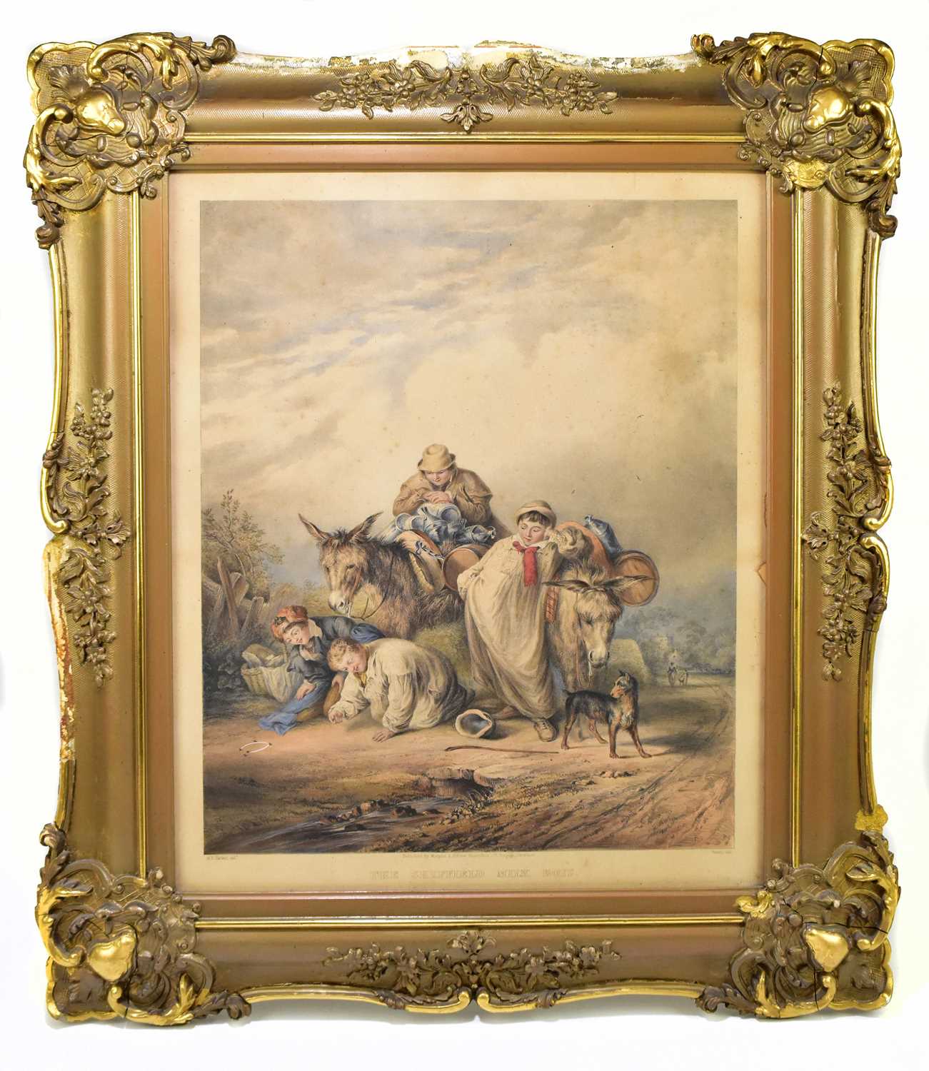 Lot 1447 - MARPLES & HIBBERT, SHEFFIELD; a 19th century print, The Sheffield Milk Boys