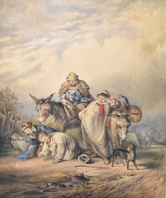 Lot 1447 - MARPLES & HIBBERT, SHEFFIELD; a 19th century print, The Sheffield Milk Boys