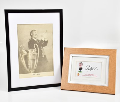 Lot 5279 - SIR ALEX FERGUSON; a signed caricature print...