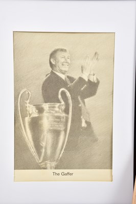 Lot 5279 - SIR ALEX FERGUSON; a signed caricature print...