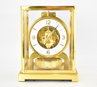 Lot 143 - JAEGER-LE COULTRE; an Atmos clock, the white...