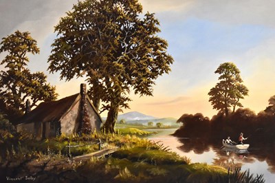 Lot 634 - VINCENT SELBY (British 1919-2004); oil on...