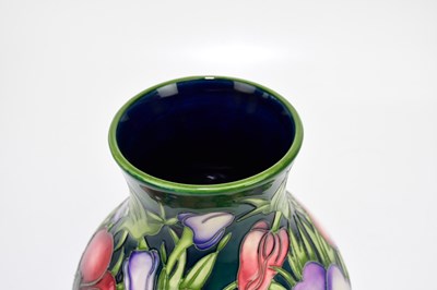 Lot 100 - MOORCROFT; a 'Anemone' pattern vase, impressed...