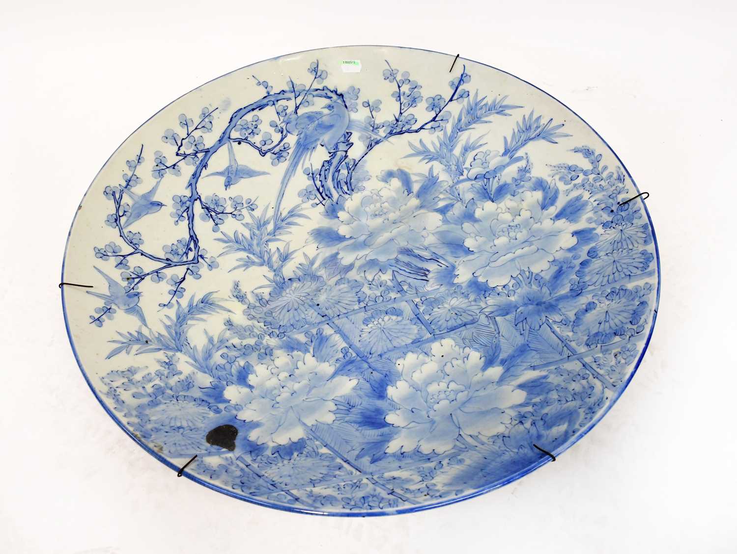 Lot 392 - A large 19th century Japanese blue and white...
