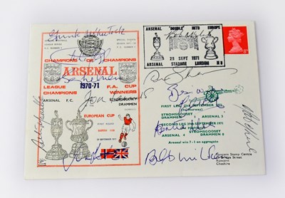 Lot 721 - ARSENAL FC; a first day cover for League...