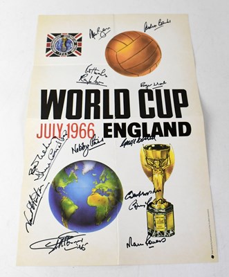 Lot 780 - WORLD CUP 1966; a reproduced poster bearing...