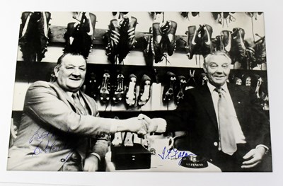 Lot 729 - LIVERPOOL FC; a black and white photograph...