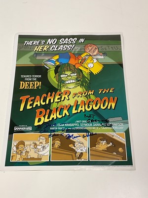 Lot 2169 - THE SIMPSONS; a poster for 'Teacher from the...