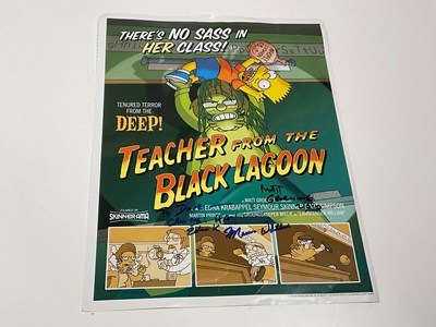 Lot 2169 - THE SIMPSONS; a poster for 'Teacher from the...