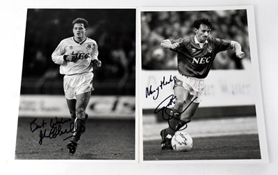 Lot 727 - EVERTON FC; two black and white promotional...