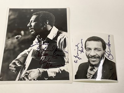 Lot 2018 - JAZZ, RICHIE HAVENS; two black and white...