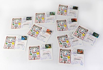 Lot 736 - LIVERPOOL FC v AUXERRE; a group of ten...