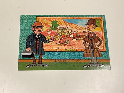 Lot 2185 - SHERLOCK HOLMES; four postcards bearing...