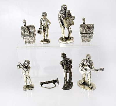 Lot 330 - Five plated musician figures comprising a...