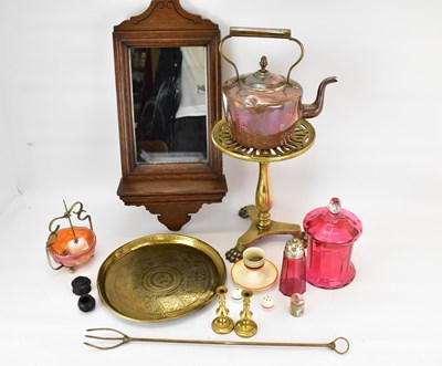 Lot 164 - Various mixed collectibles to include a brass...