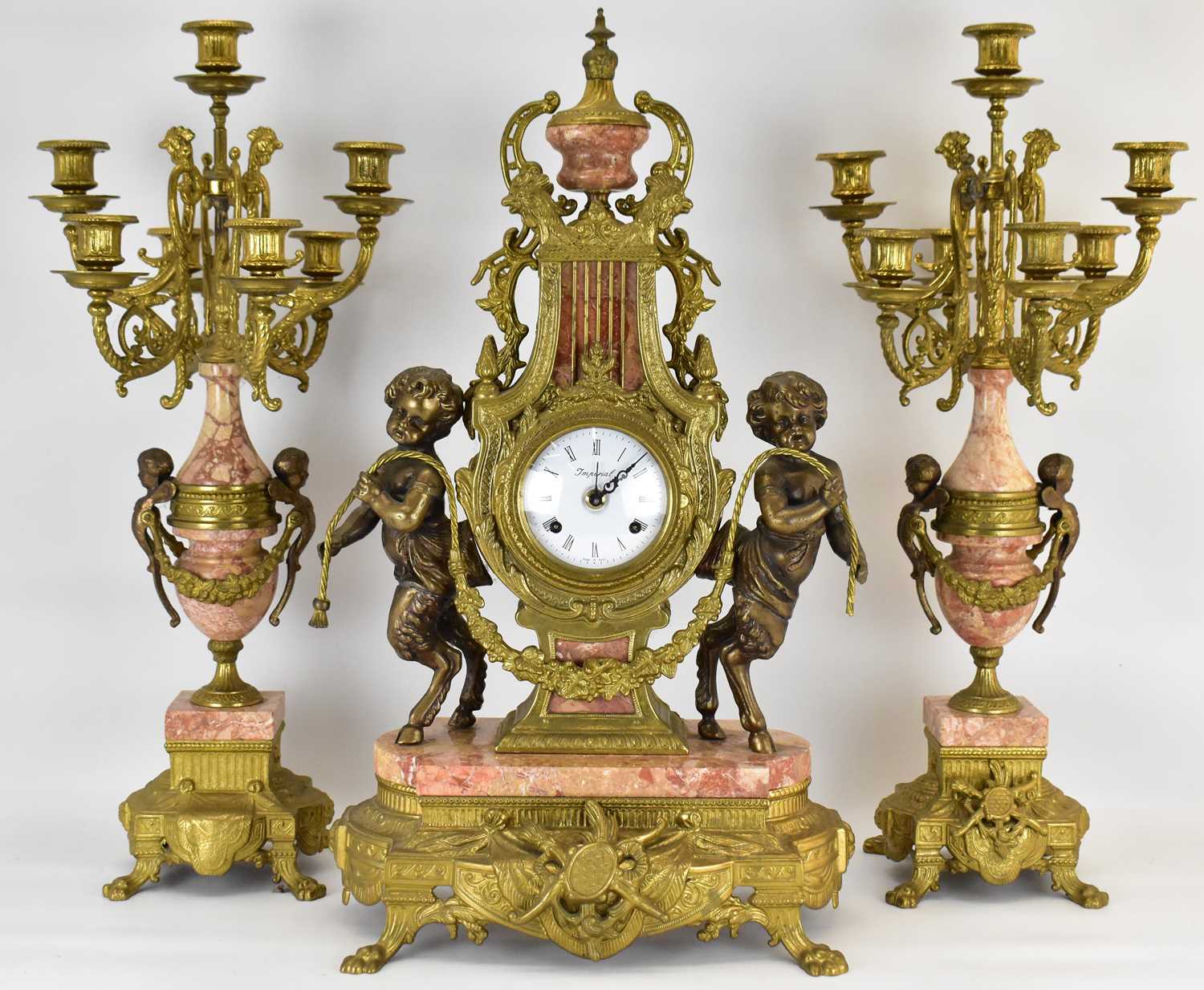 Lot 140 - IMPERIAL; an early/mid-20th century clock...