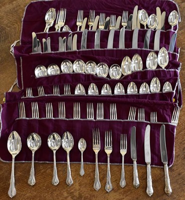 Lot 836 - Approximately ninety pieces of silver plated...